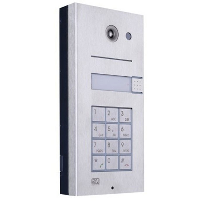 2N Helios 1 Button + Keypad Door Entry Panel 9135110KE