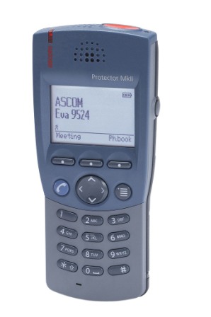 Ascom 9d24 Protector MKII handset +oplader nieuw.
