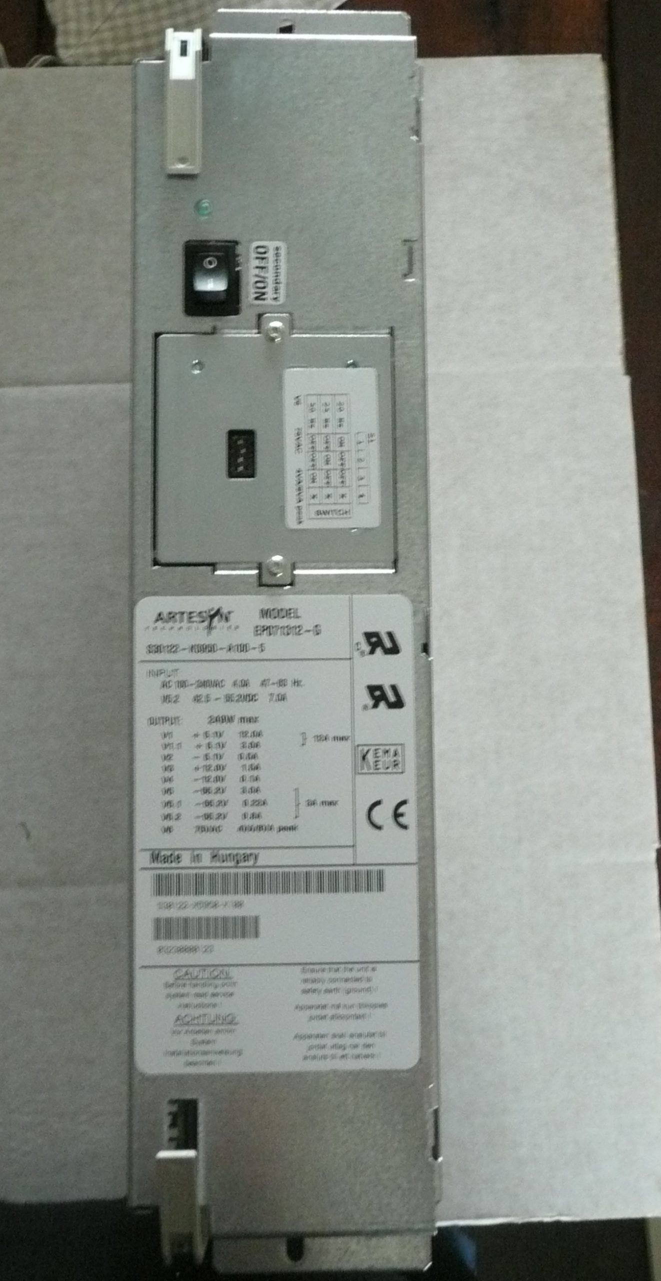 Siemens HiPath 3700 3750 PABX Power Supply EP071312-G 1 Siemens HiPath 3700 3750 PABX Power Supply EP071312-G