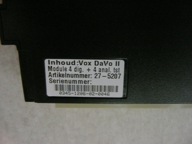 Vox Davo 2 Uitbreidings kaart module 4x digital 4x analoge