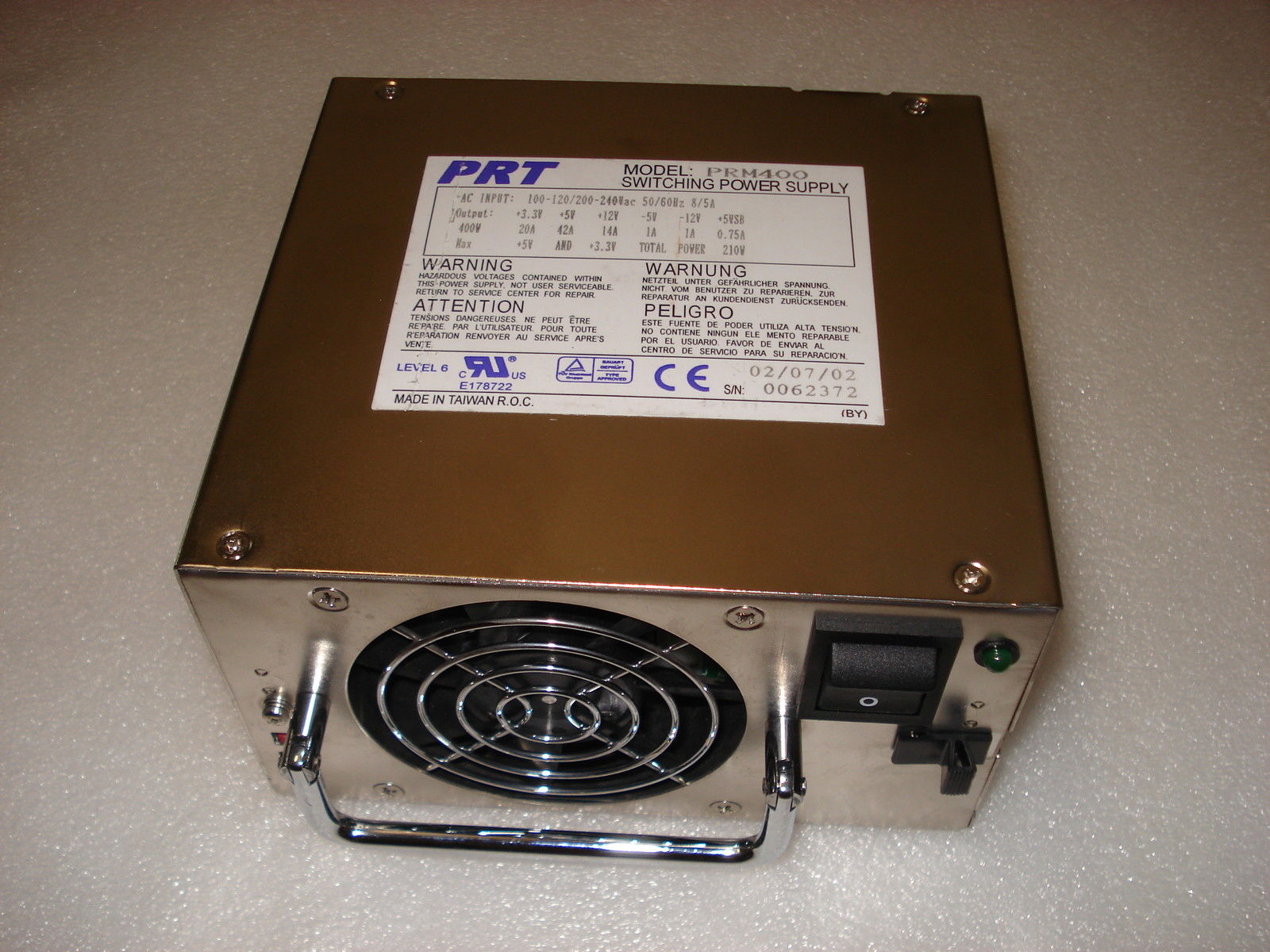 new mrv EM2005 PS/Ac Prm400 Powersupply OSM