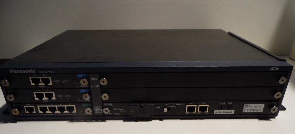Panasonic KX-NCP500 VNE IP PBX + DSP4 KX-NCP1104