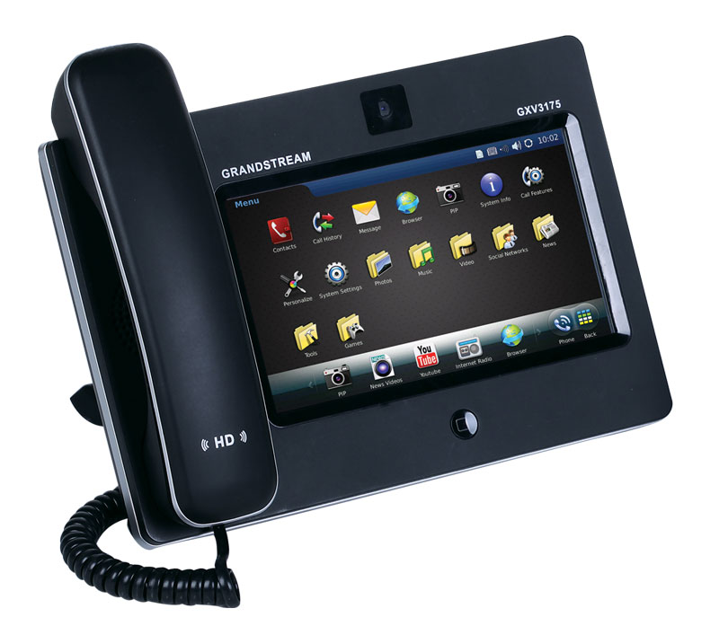 Grandstream GXV3175 v2 Multimedia WiFi IP Telefoon 3 sip lijnen